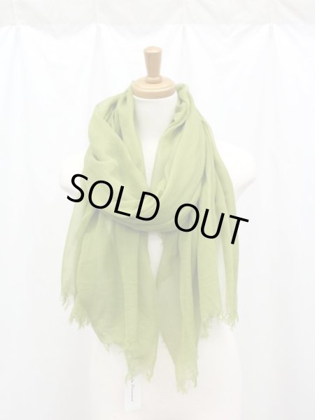 画像2: 光透けるストール　ピスタチオ (2)