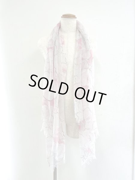 画像4: ＜母の日限定・ストールケース付＞光透けるストール　コットンサーカス柄　グレイッシュピンク (4)