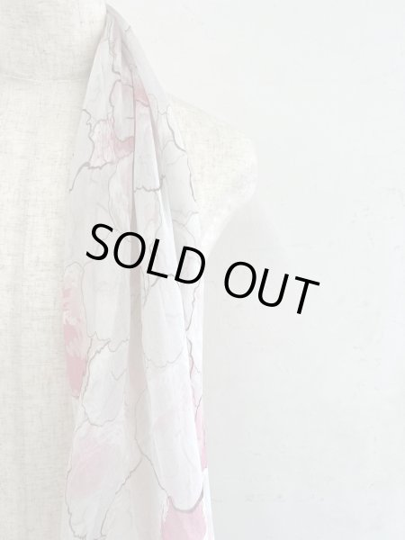 画像3: ＜母の日限定・ストールケース付＞光透けるストール　コットンサーカス柄　グレイッシュピンク (3)